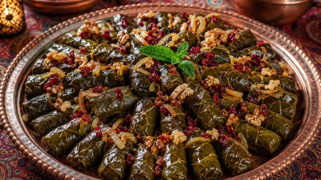 راهنمای جامع پخت دلمه برگ مو مجلسی با چاشنی ملس و حرفهای