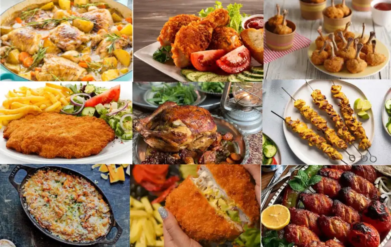 غذا با مرغ: ۴۰ دستور ناهار و شام ساده، مجلسی و سریع