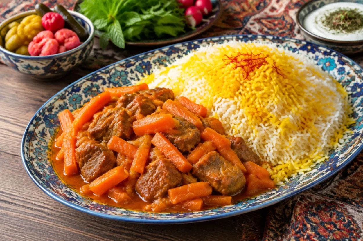 خورش هویج تبریزی؛ خورشتی خوش‌رنگ با چاشنی ملایم