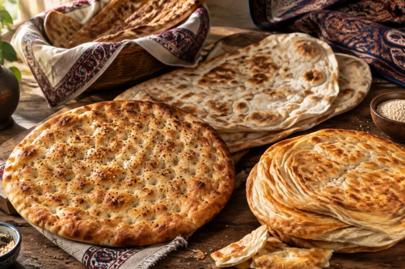 نان‌های محلی و نقش آن‌ها در غذاهای تبریز